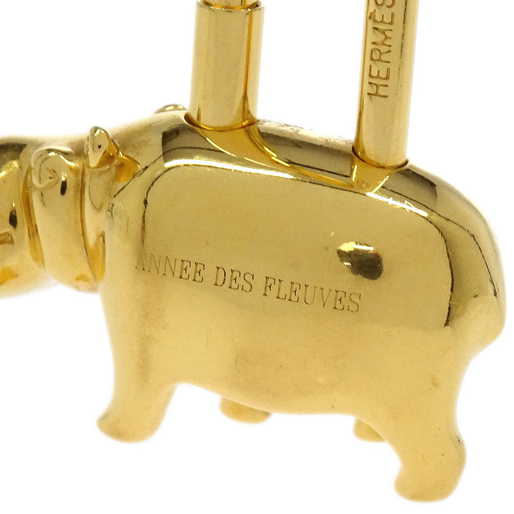 Hermes 2005 Annee Des Fleuves Cadena Gold Small Good 154270