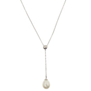 Tiffany & Co. Pendant Necklace 750 Silver Freshwater Pearl 154277