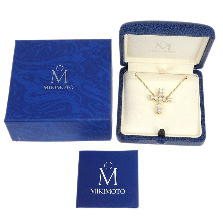 Mikimoto Pendant Necklace 18K Pearl Gold 154279