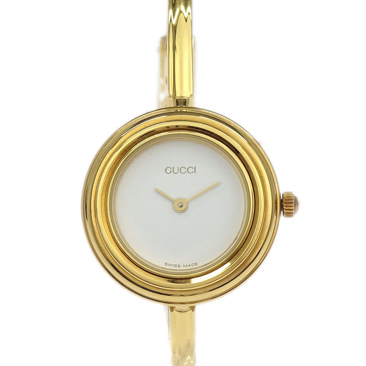 Gucci 11/12.2 Change Bezel Chameleon Quartz Watch SS 154310