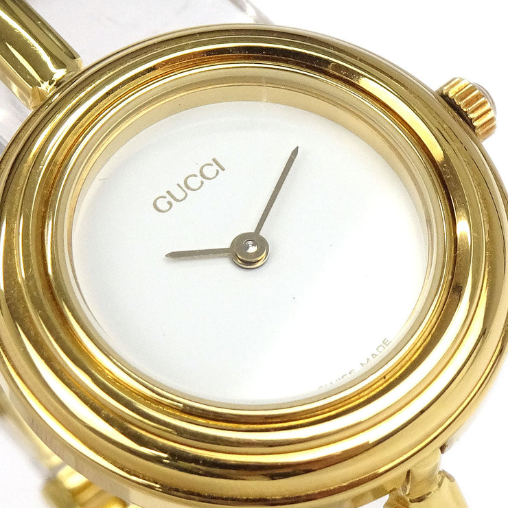 Gucci 11/12.2 Change Bezel Chameleon Quartz Watch SS 154310