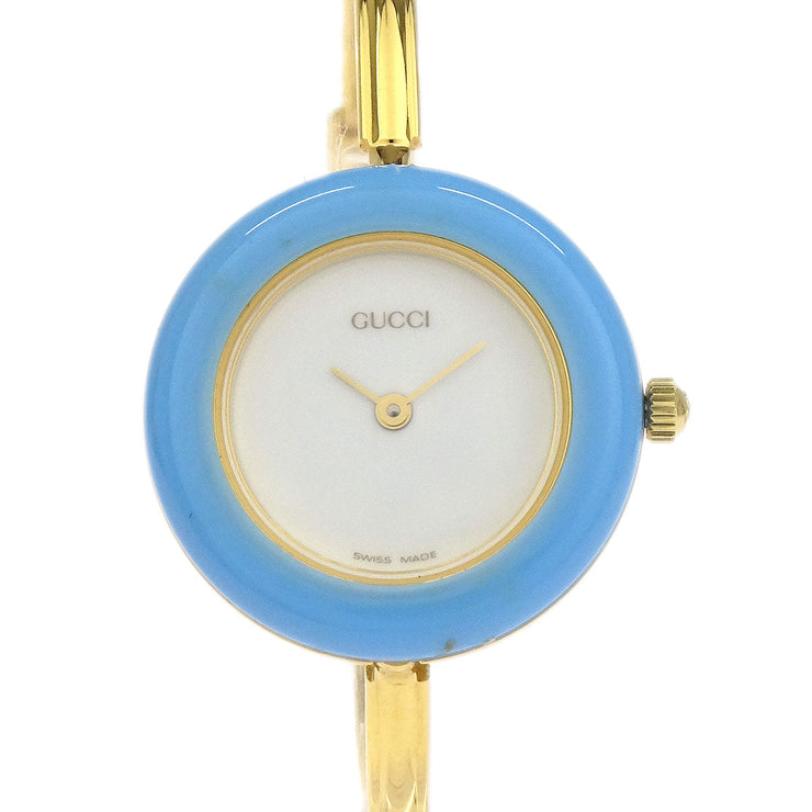Gucci 11/12.2 Change Bezel Chameleon Quartz Watch SS 154313