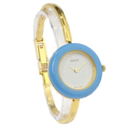 Gucci 11/12.2 Change Bezel Chameleon Quartz Watch SS 154313