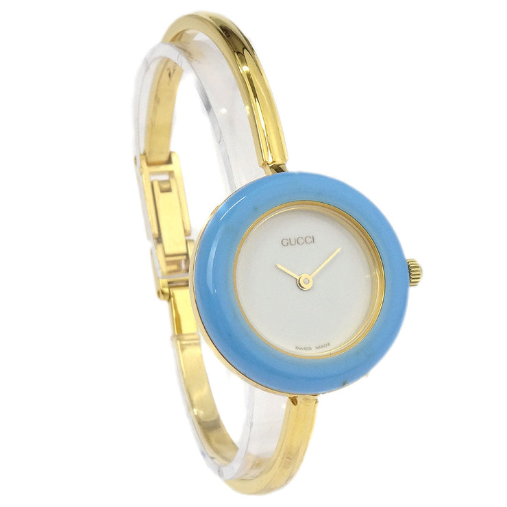 Gucci 11/12.2 Change Bezel Chameleon Quartz Watch SS 154313