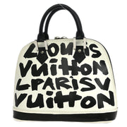 Louis Vuitton Black Graffiti Alma MM Handbag M92179 BA0041 154316