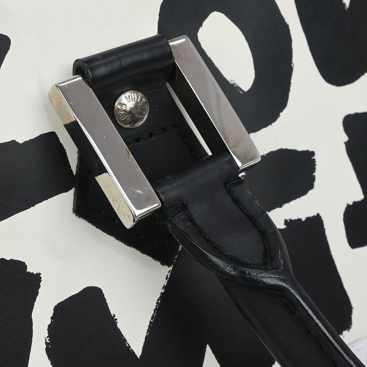 Louis Vuitton Black Graffiti Alma MM Handbag M92179 BA0041 154316