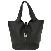 Hermes Black Taurillon Clemence Picotin Lock 26 GM Handbag AIT001KT 154319
