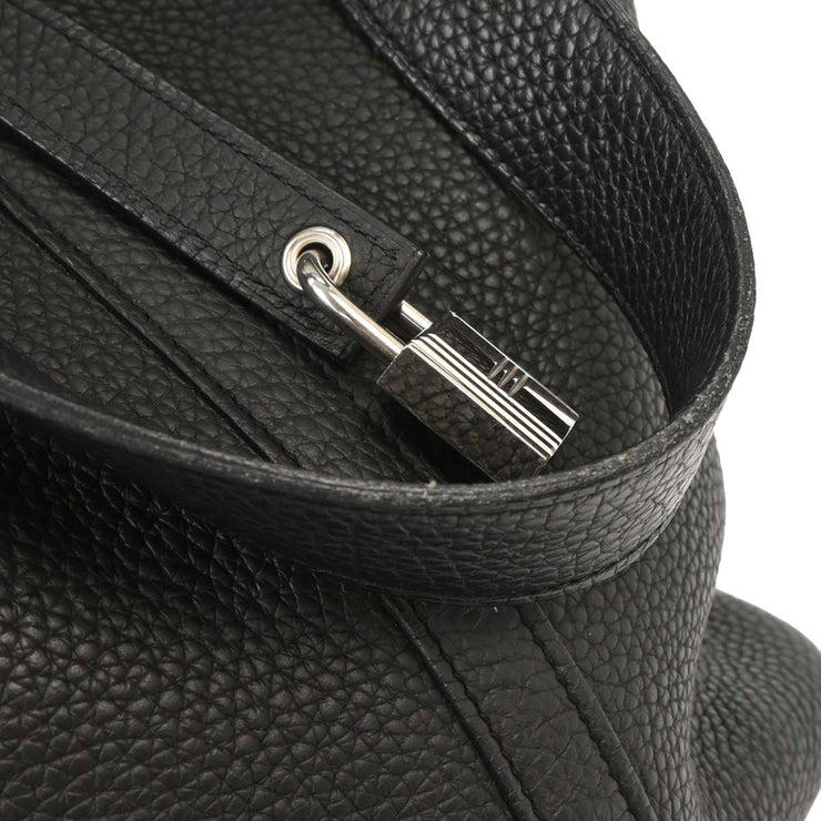 Hermes Black Taurillon Clemence Picotin Lock 26 GM Handbag AIT001KT 154319