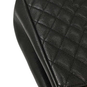 Chanel Black Calfskin Grand Shopping Tote GST Chain Handbag 154323