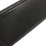 Chanel Black Calfskin Grand Shopping Tote GST Chain Handbag 154323