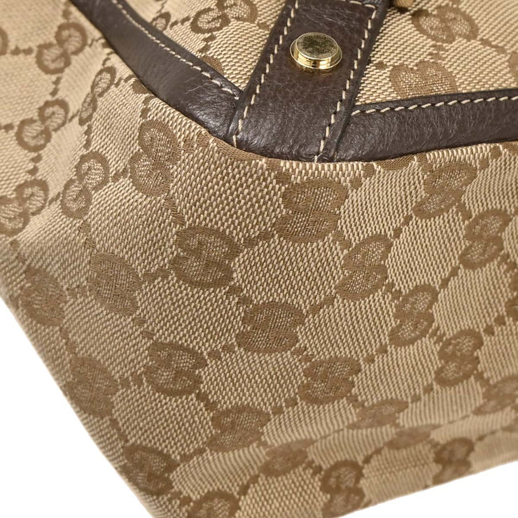 Gucci Beige Canvas GG Abbey D Ring Tote Handbag 130739 002404 154326