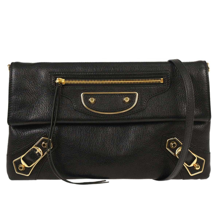 Balenciaga Black Leather Envelope Shoulder Bag 390167¥1000¥E¥525040 154337
