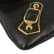 Balenciaga Black Leather Envelope Shoulder Bag 390167¥1000¥E¥525040 154337