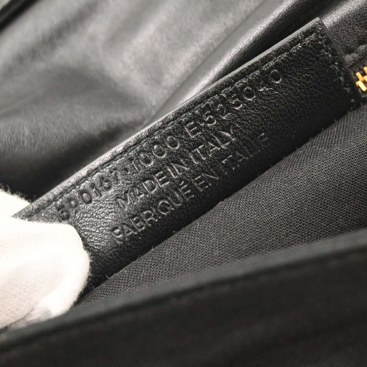 Balenciaga Black Leather Envelope Shoulder Bag 390167¥1000¥E¥525040 154337