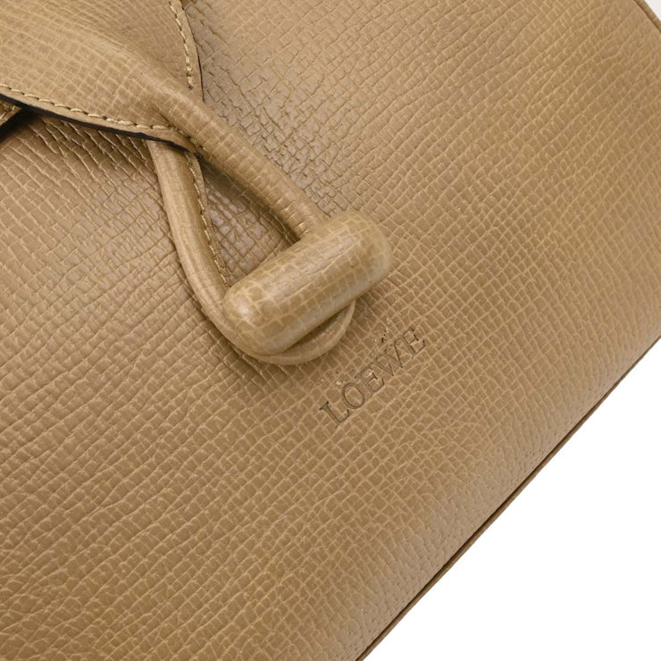 Loewe Beige Leather 2way Handbag 154342