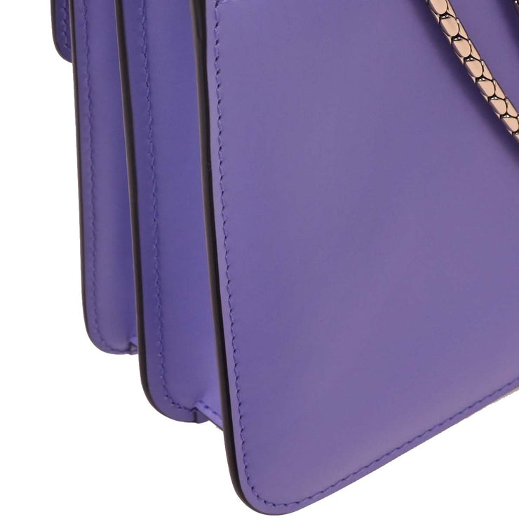 Bvlgari Purple Leather Serpenti Forever Shoulder Bag 154352