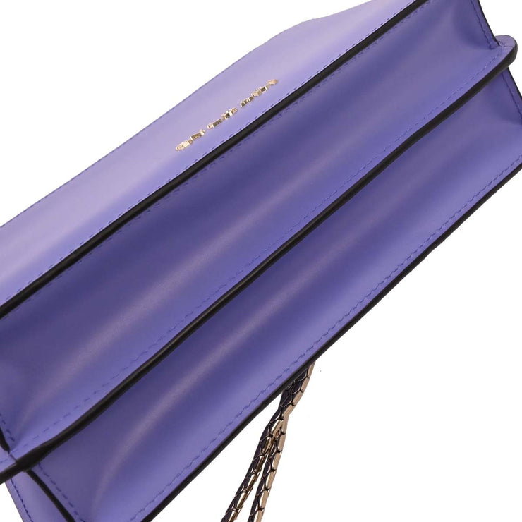 Bvlgari Purple Leather Serpenti Forever Shoulder Bag 154352