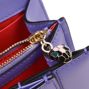 Bvlgari Purple Leather Serpenti Forever Shoulder Bag 154352