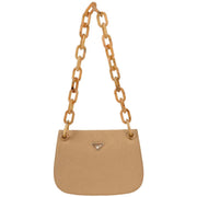 Prada Beige Canvas Shoulder Bag 78 154354