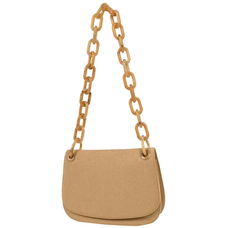 Prada Beige Canvas Shoulder Bag 78 154354