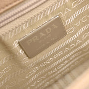 Prada Beige Canvas Shoulder Bag 78 154354