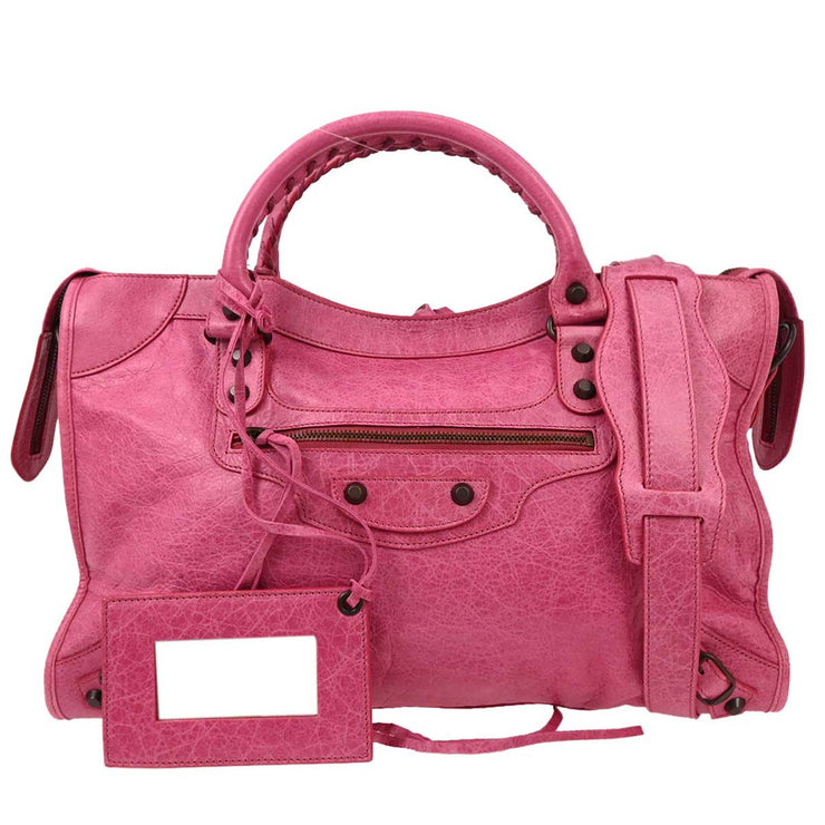Balenciaga Pink The City Medium Handbag 115748¥5669 502752 154355