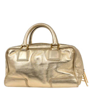 Loewe Metallic Gold Leather Amazona 28 Handbag 270709 154358