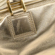 Loewe Metallic Gold Leather Amazona 28 Handbag 270709 154358