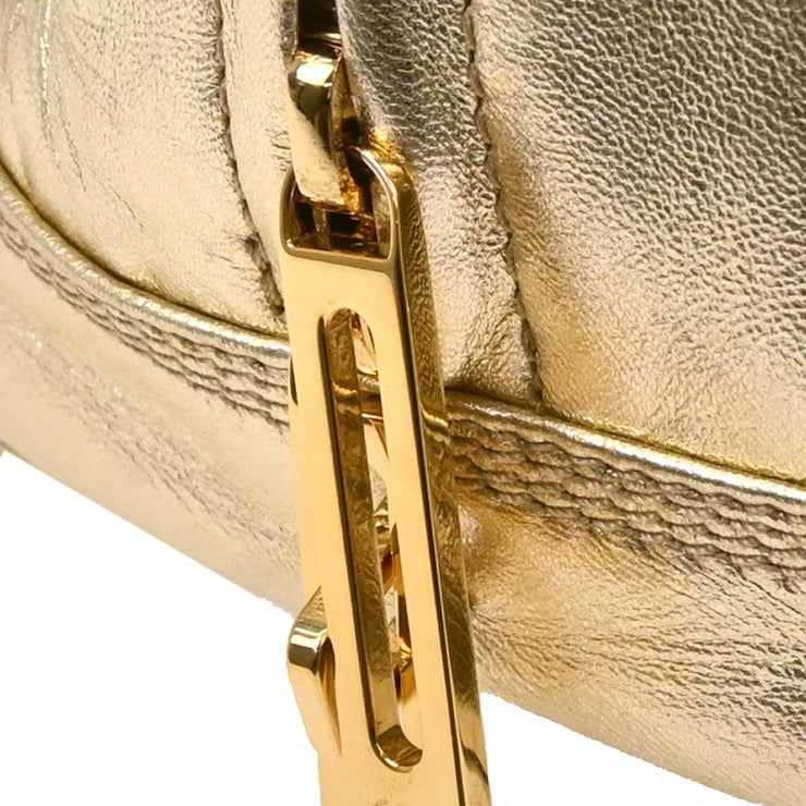 Loewe Metallic Gold Leather Amazona 28 Handbag 270709 154358