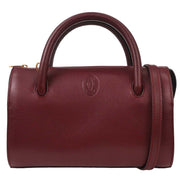 Cartier Bordeaux 2way Handbag L46 154360