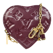 Louis Vuitton Vernis Purple Porte Monnaie Coeur Coin Wallet M93563 TH1028 154361