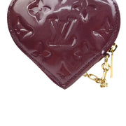 Louis Vuitton Vernis Purple Porte Monnaie Coeur Coin Wallet M93563 TH1028 154361