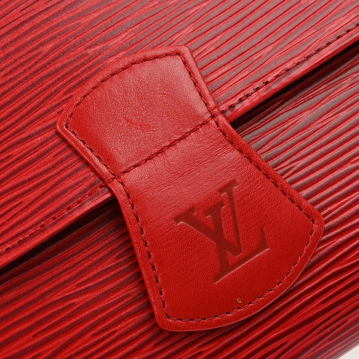 Louis Vuitton Red Epi Rouleau Schmucketui Rot Pouch M48357 MI0962 154363