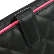 Chanel Black Calfskin Cambon Ligne Long Wallet 154366