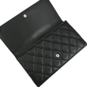 Chanel Black Calfskin Cambon Ligne Long Wallet 154366