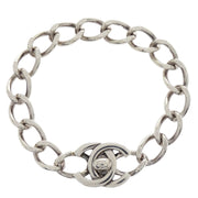 Chanel CC Turnlock Bracelet Silver 96P 154370