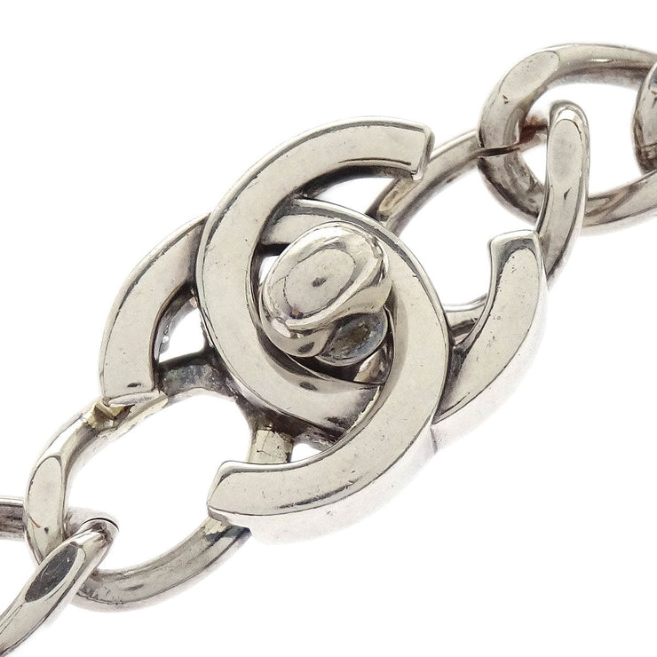 Chanel CC Turnlock Bracelet Silver 96P 154370