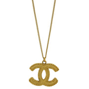 Chanel Gold CC Chain Pendant Necklace 12A 154379