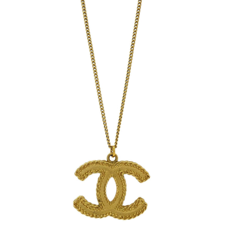 Chanel Gold CC Chain Pendant Necklace 12A 154379