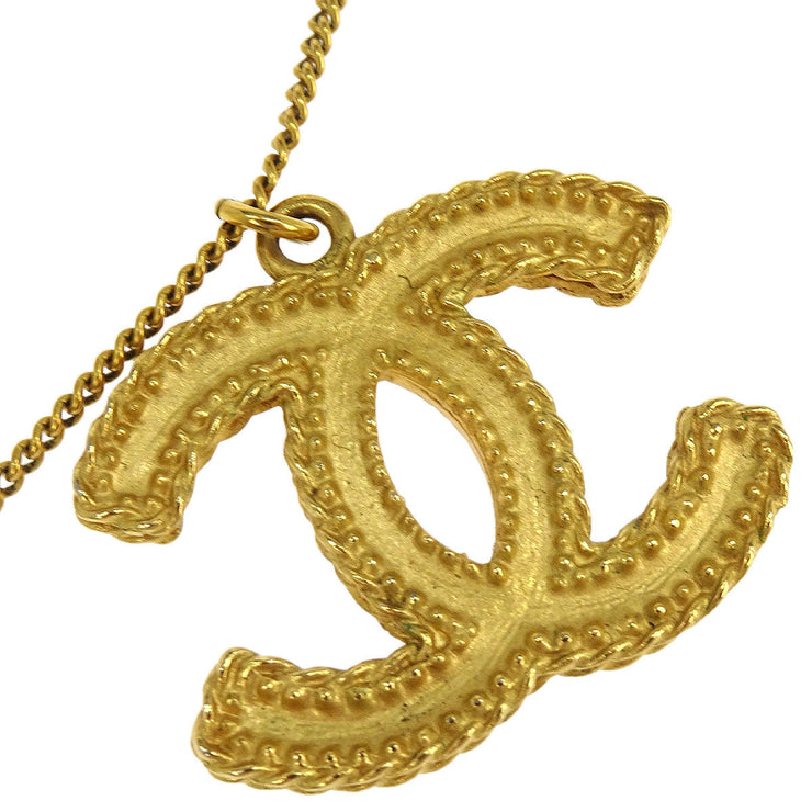 Chanel Gold CC Chain Pendant Necklace 12A 154379