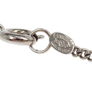 Chanel CC Chain Necklace Silver Pink 02C 154382