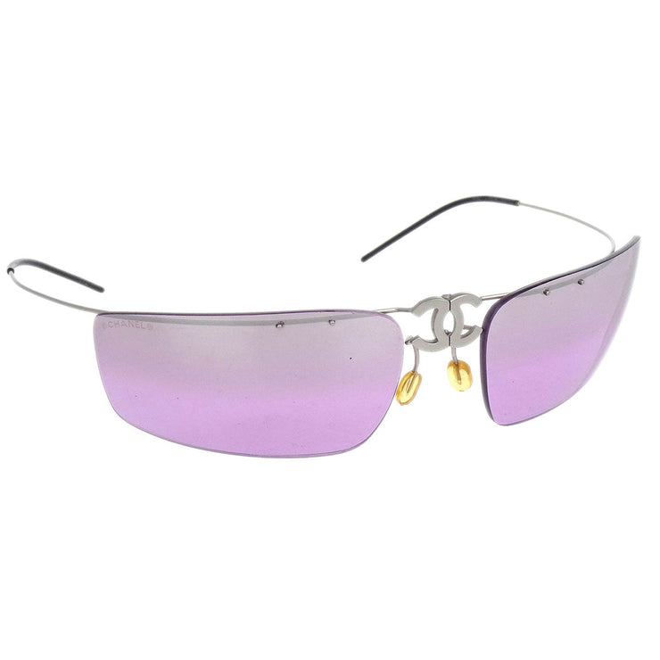 Chanel Sunglasses Eyewear Purple Small Good L3569267 62[ ]17 154387
