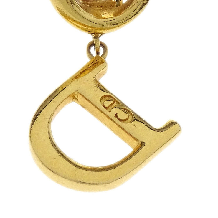 Christian Dior Earrings Clip-On Dangle Gold 154391