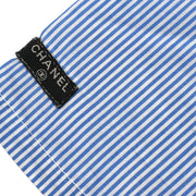 Chanel Shirt Blouse Blue 99P #40 154392