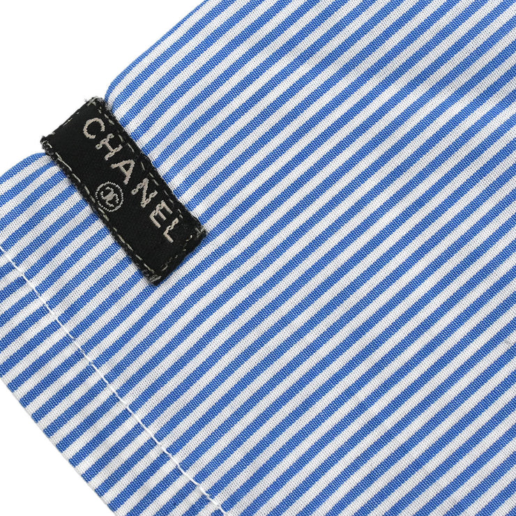 Chanel Shirt Blouse Blue 99P #40 154392