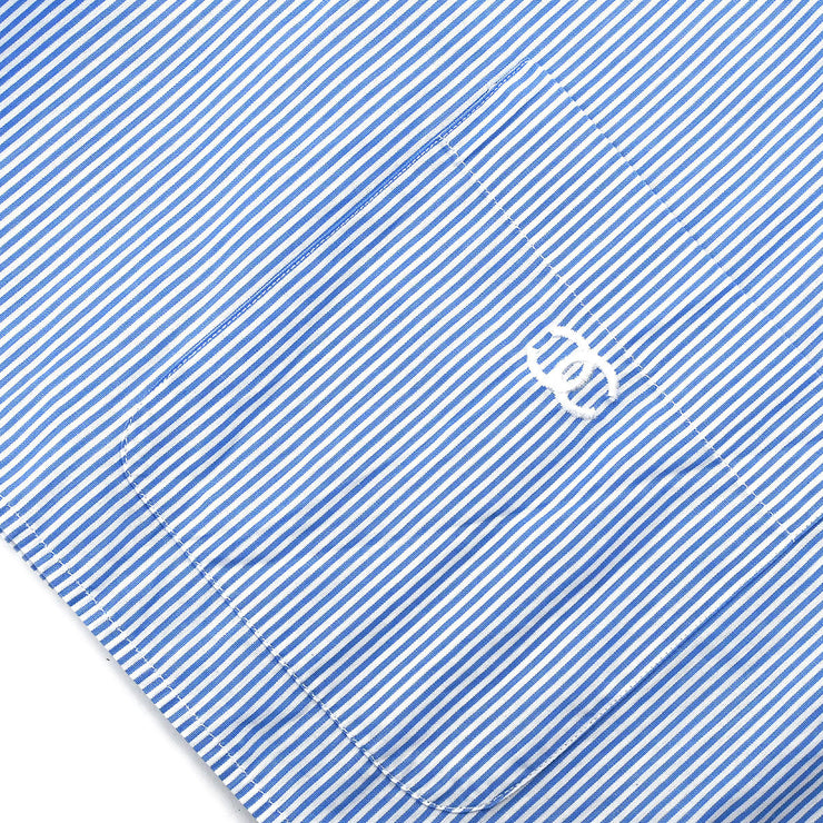 Chanel Shirt Blouse Blue 99P #40 154392