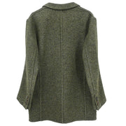 Hermes Single Breasted Jacket Dark Green 6921/003/G19501/8/R #50 154397