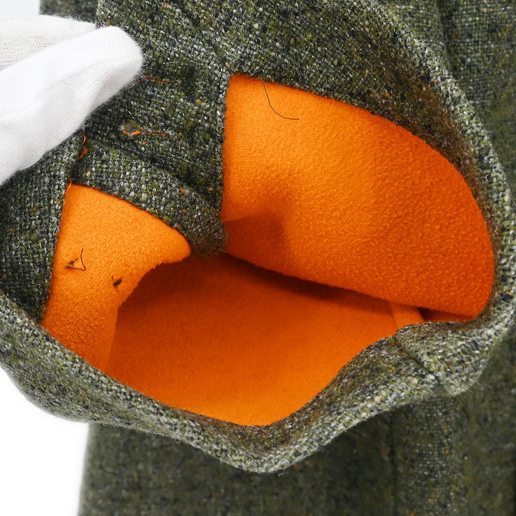 Hermes Single Breasted Jacket Dark Green 6921/003/G19501/8/R #50 154397