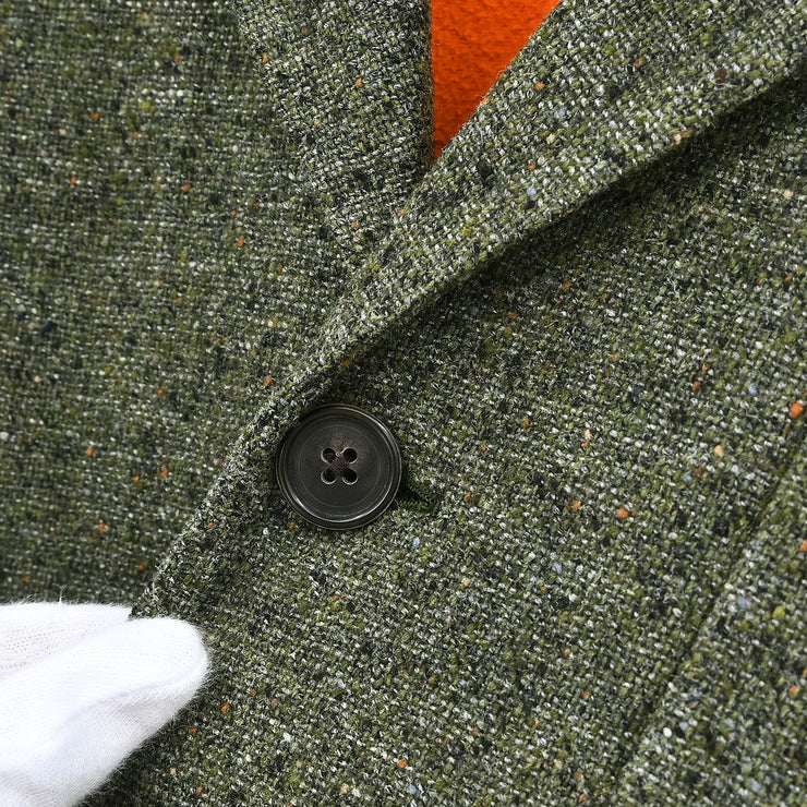 Hermes Single Breasted Jacket Dark Green 6921/003/G19501/8/R #50 154397