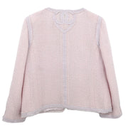 Chanel Collarless Jacket Pink 09C #42 154401